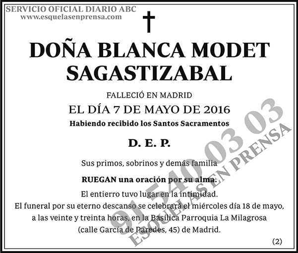 Blanca Modet Sagastizabal